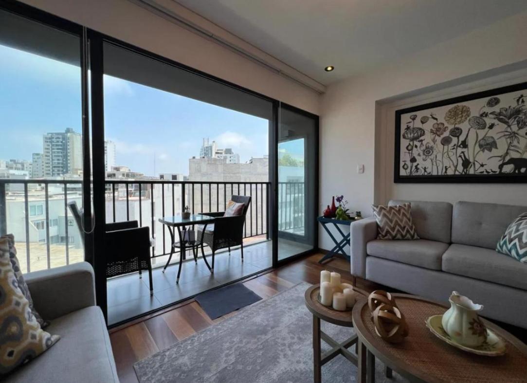 לימה Exclusivo Y Moderno Depa En Miraflores Vista Al Mar Y A La Ciudad Amoblado Apartments מראה חיצוני תמונה