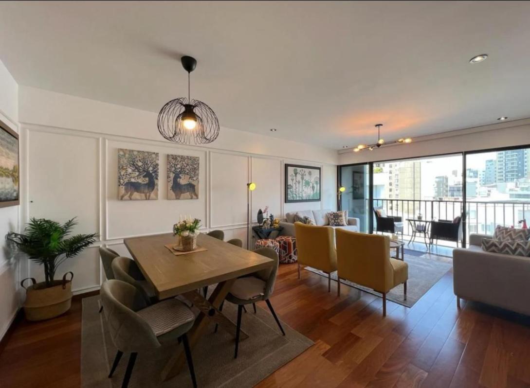 לימה Exclusivo Y Moderno Depa En Miraflores Vista Al Mar Y A La Ciudad Amoblado Apartments מראה חיצוני תמונה