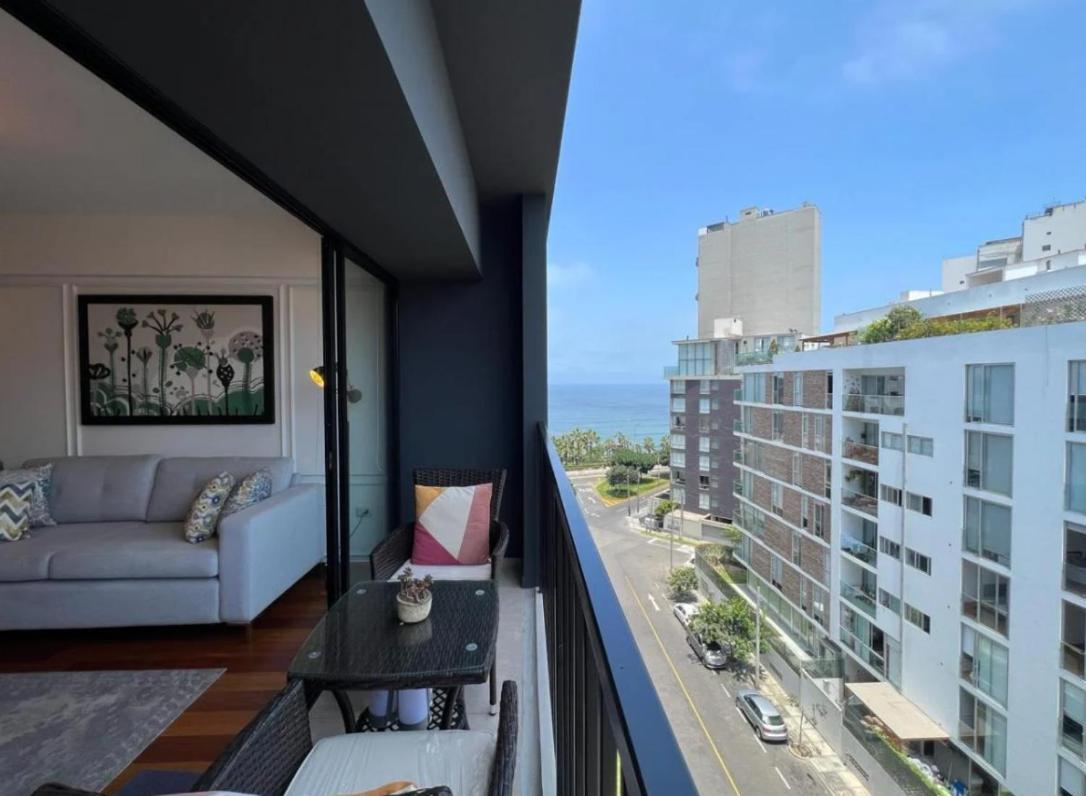 לימה Exclusivo Y Moderno Depa En Miraflores Vista Al Mar Y A La Ciudad Amoblado Apartments מראה חיצוני תמונה